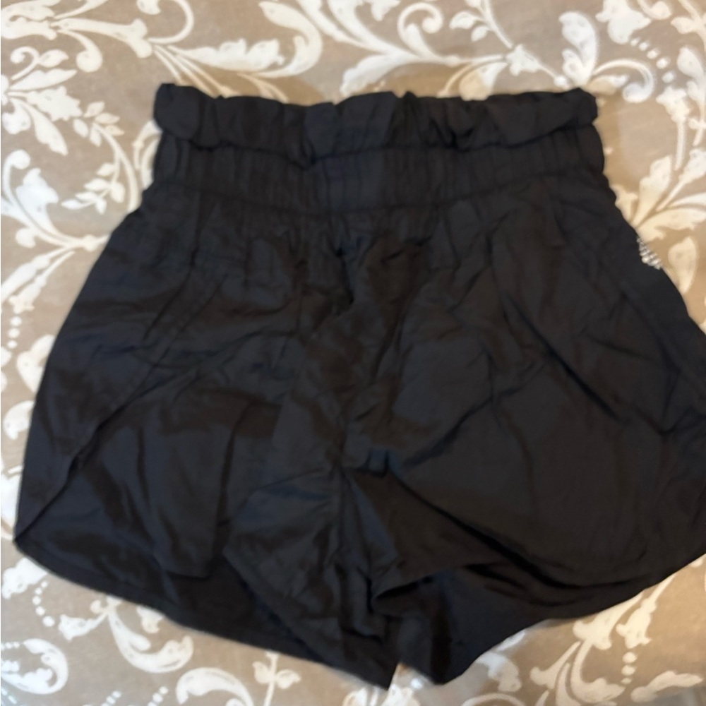 Black Women's Ruffled Shorts